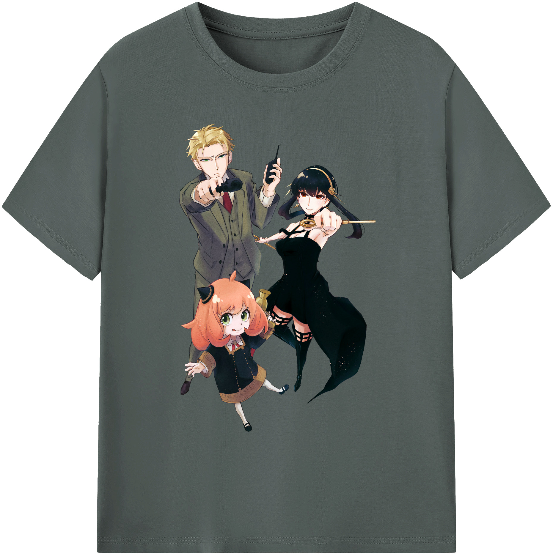 （画像用） SPY×FAMILY间谍家家酒 綿100％ メンズ半袖Tシャツ｜肌触りやわらか＆通気性